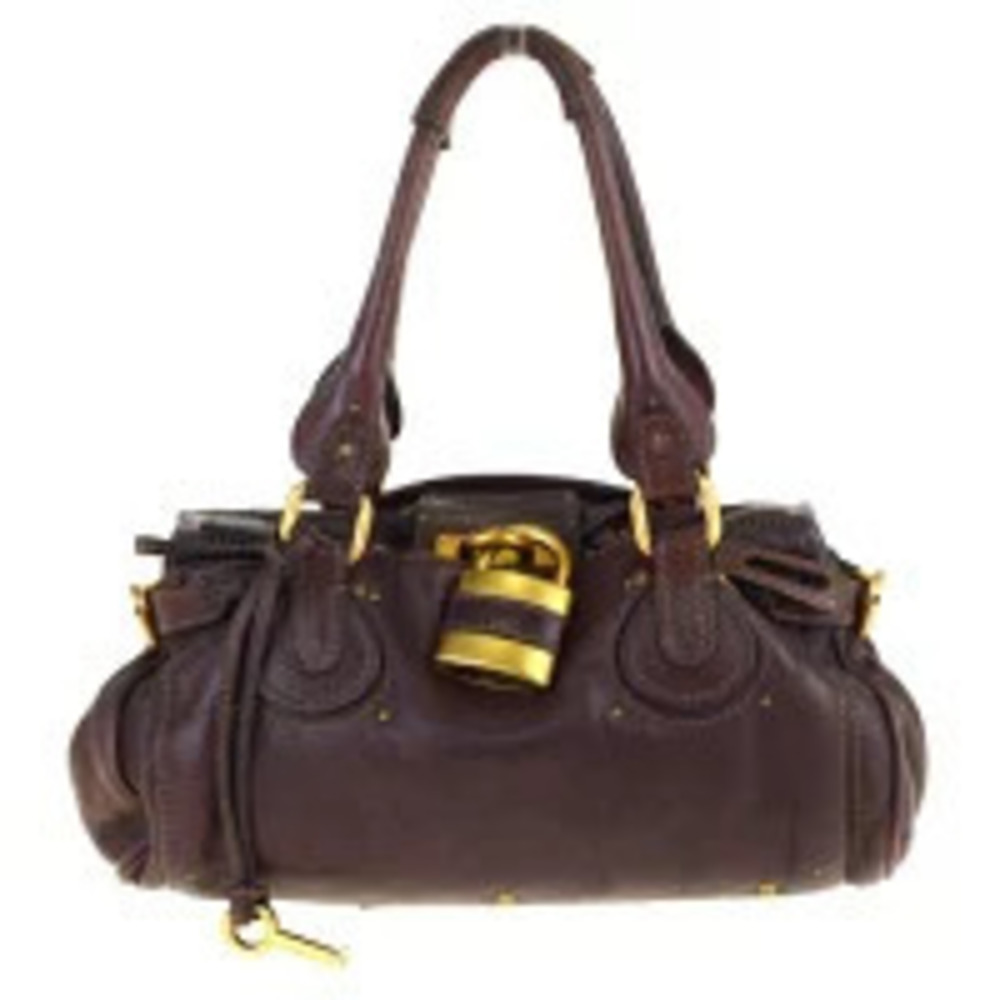 Chloe Paddington shoulder bag Handbag brown leather padlock